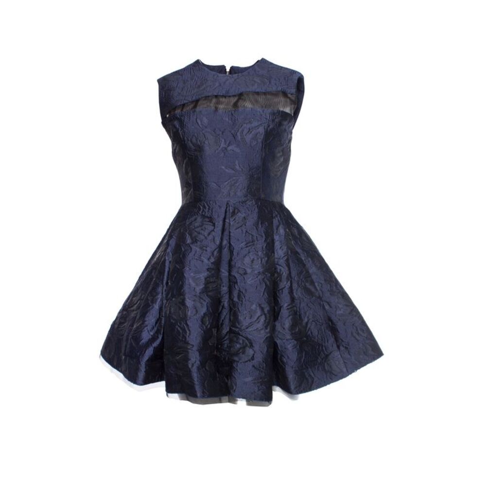 Alex Perry Dexter floral brocade mini dress.